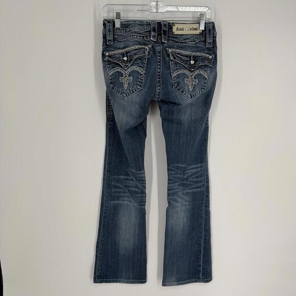 Vintage y2k 90s Rock Revival jeans womens 26 sasha boot low rise denim party - Picture 3 of 7